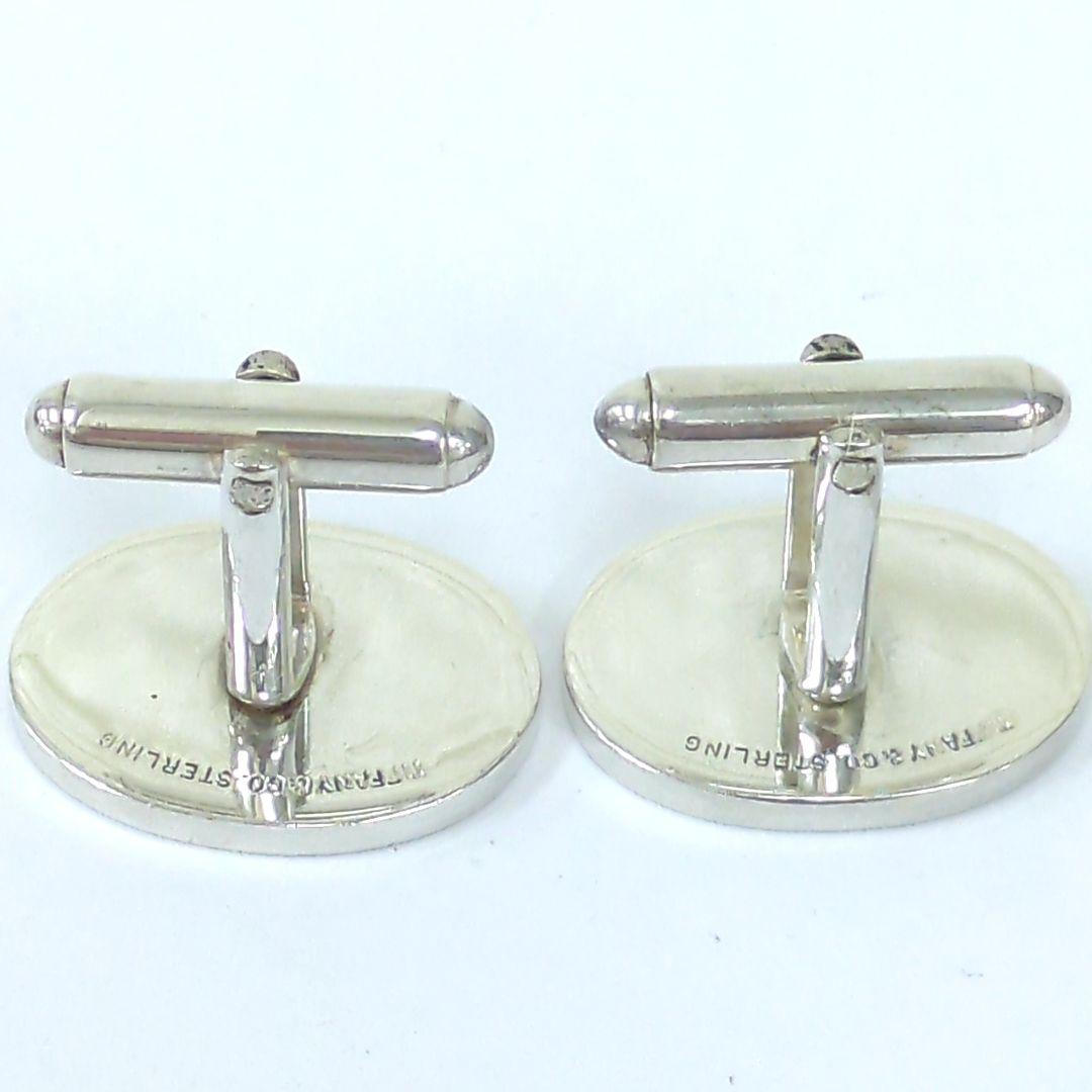 Tiffany & Co ティファニー カフリンクス シルバー オーバル メンズ
