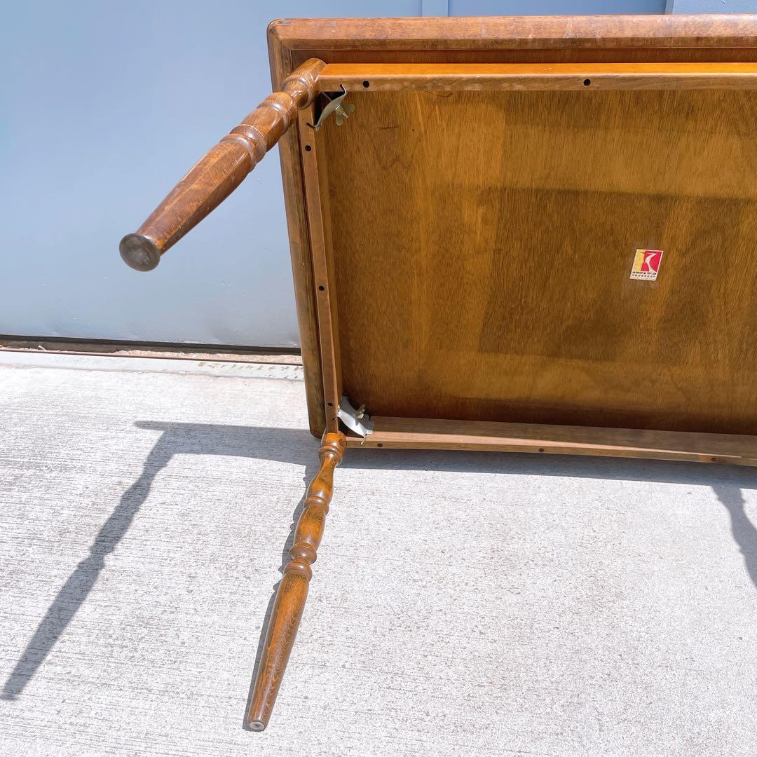 【送料込】飛騨産業 キツツキ アンティーク ダイニングテーブル 昭和レトロ