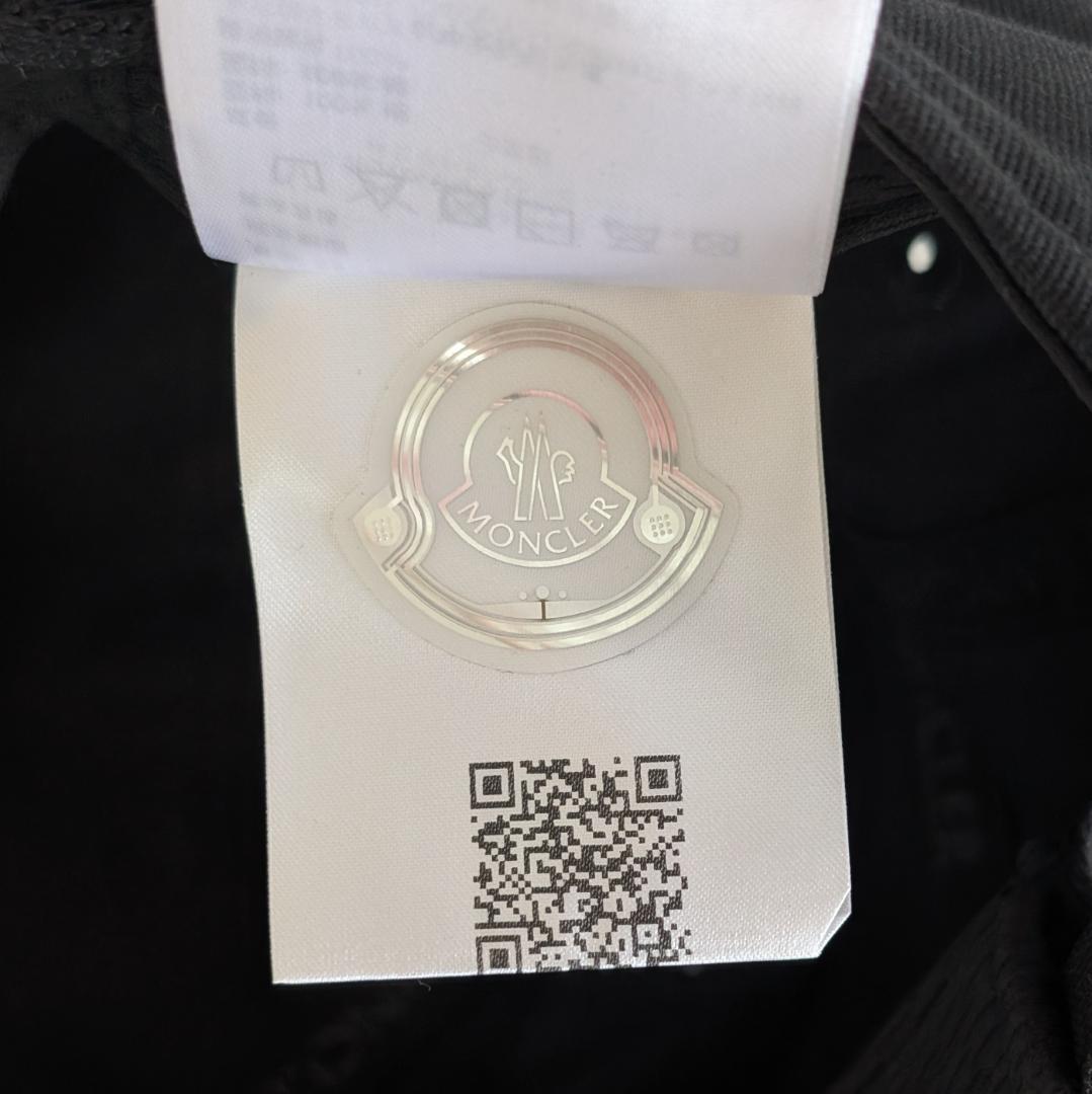 MONCLER モンクレール ロゴキャップ ブラック FREE 正規品 新品