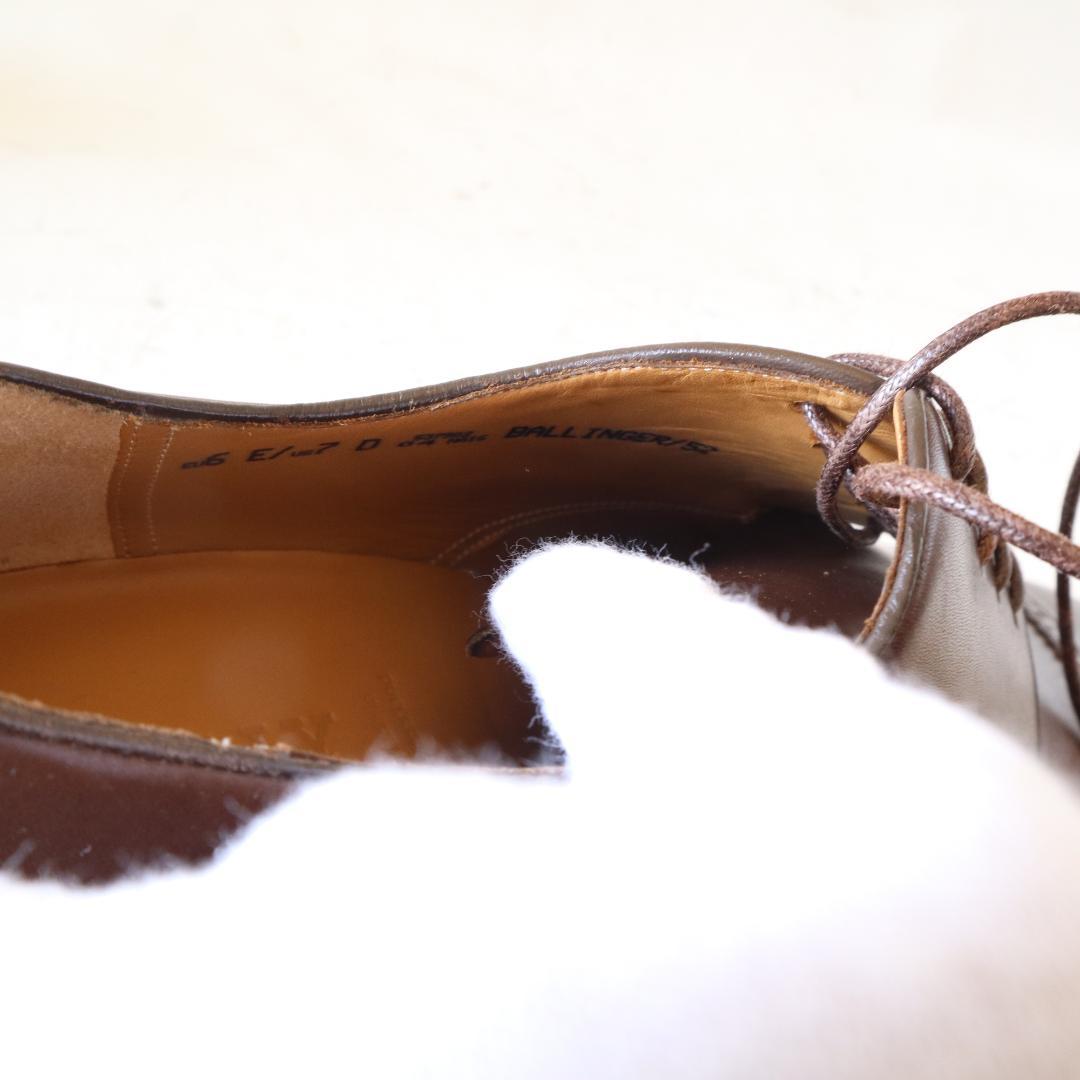 【未使用】BALLY パンチドキャップトゥ レザーシューズ EU6 茶 革靴