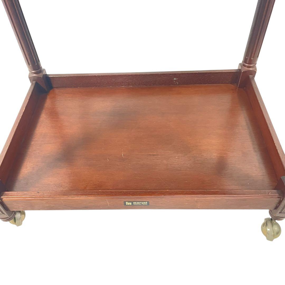 HR492 【レアデザイン】マルニ木工　キャスター付き　ワゴン　マキシマム