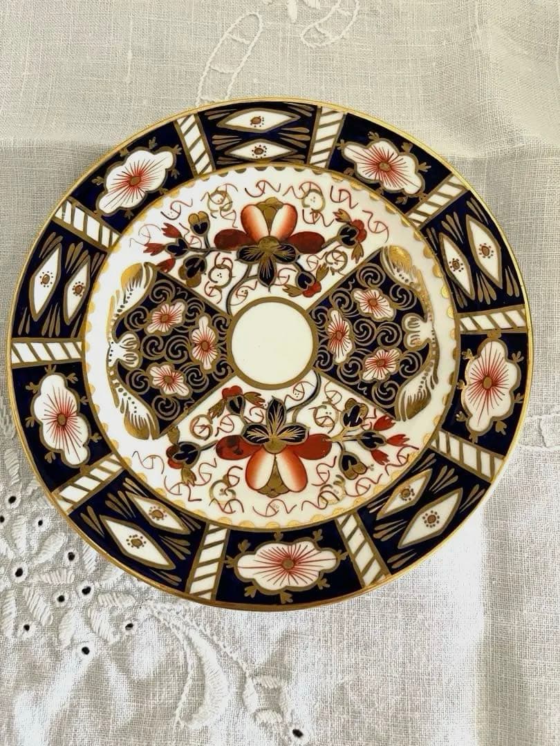 ロイヤルクラウンダービーオールド伊万里アンティークトリオ