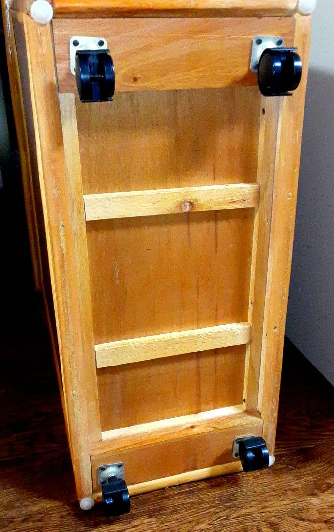 ラタン 藤 チェスト たんす テレホンラック　キャスター付