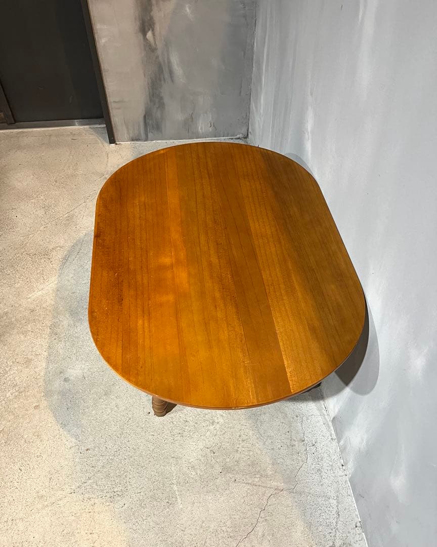 楕円　センターテーブル ドロワー