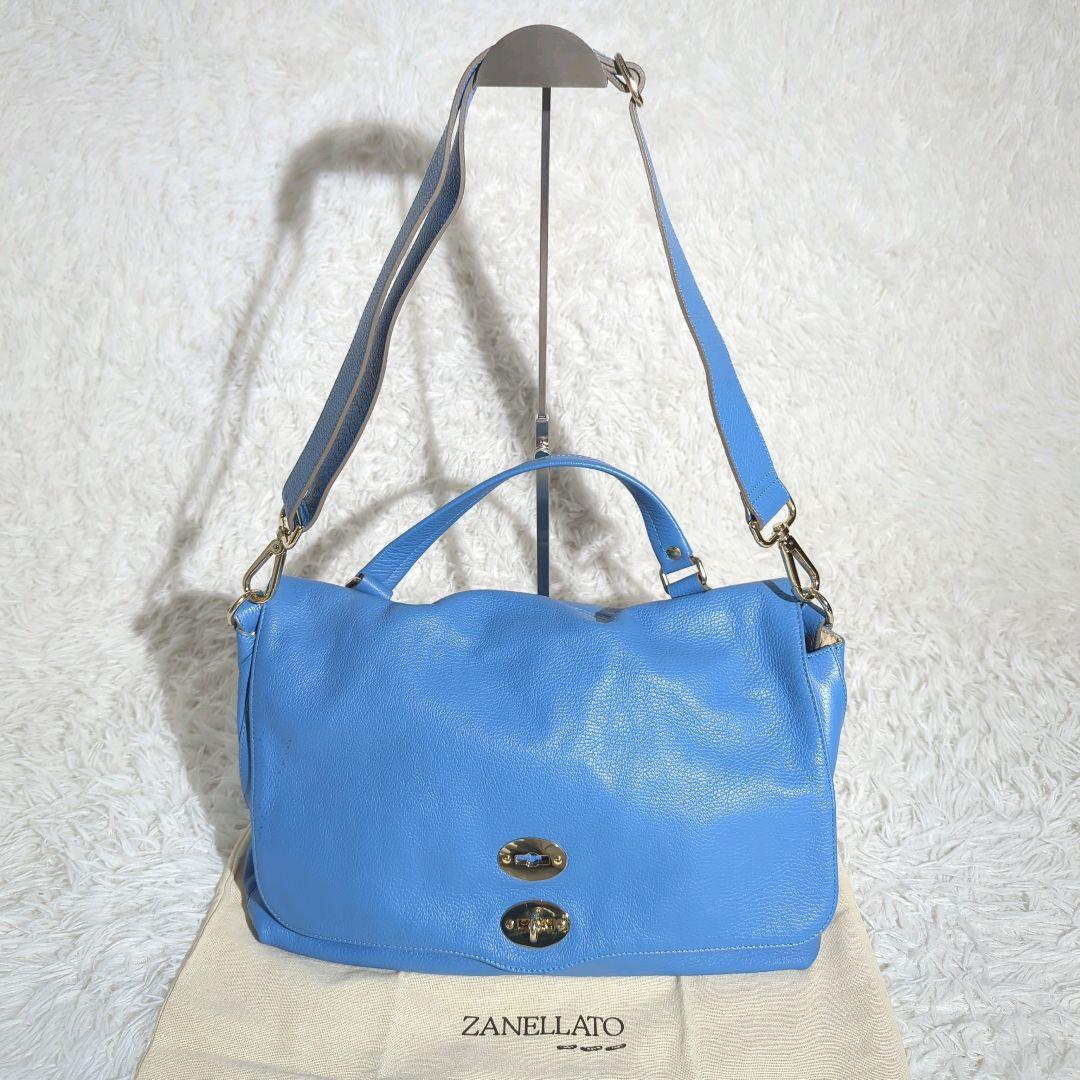 〈美品〉ZANELLATO POSTINA メッセンジャーバッグ 2WAY