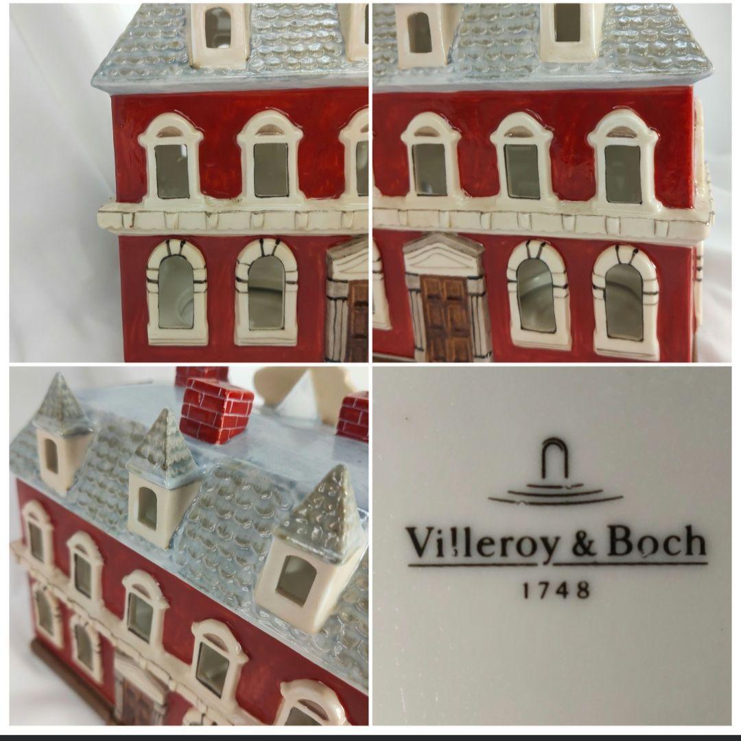 美品✨ビレロイアンドボッホ 陶器製クリスマスキャンドルハウス 郵便局