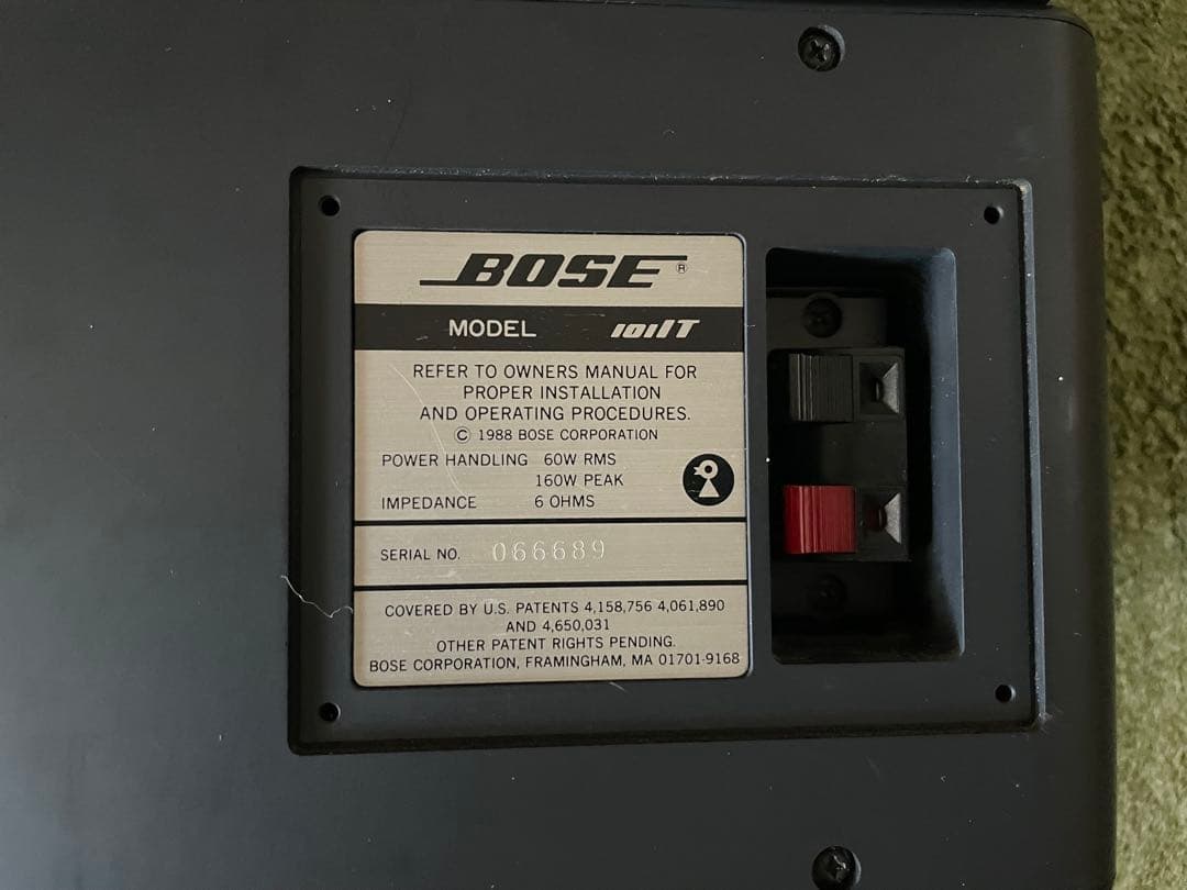 【良品】BOSE 101IT イタリアーノ　シリアル連番鳥マークスピーカー