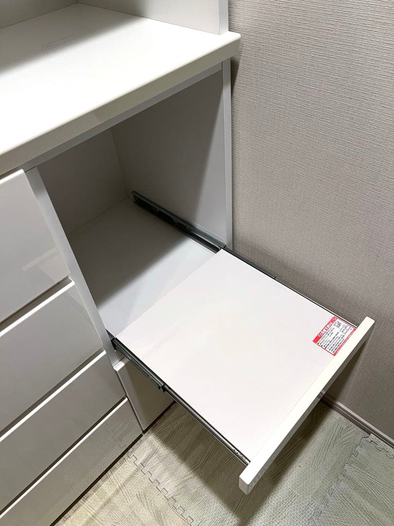 ゆきこ 【送料込み】ニトリ キッチンボード ポルテ 120KB WH