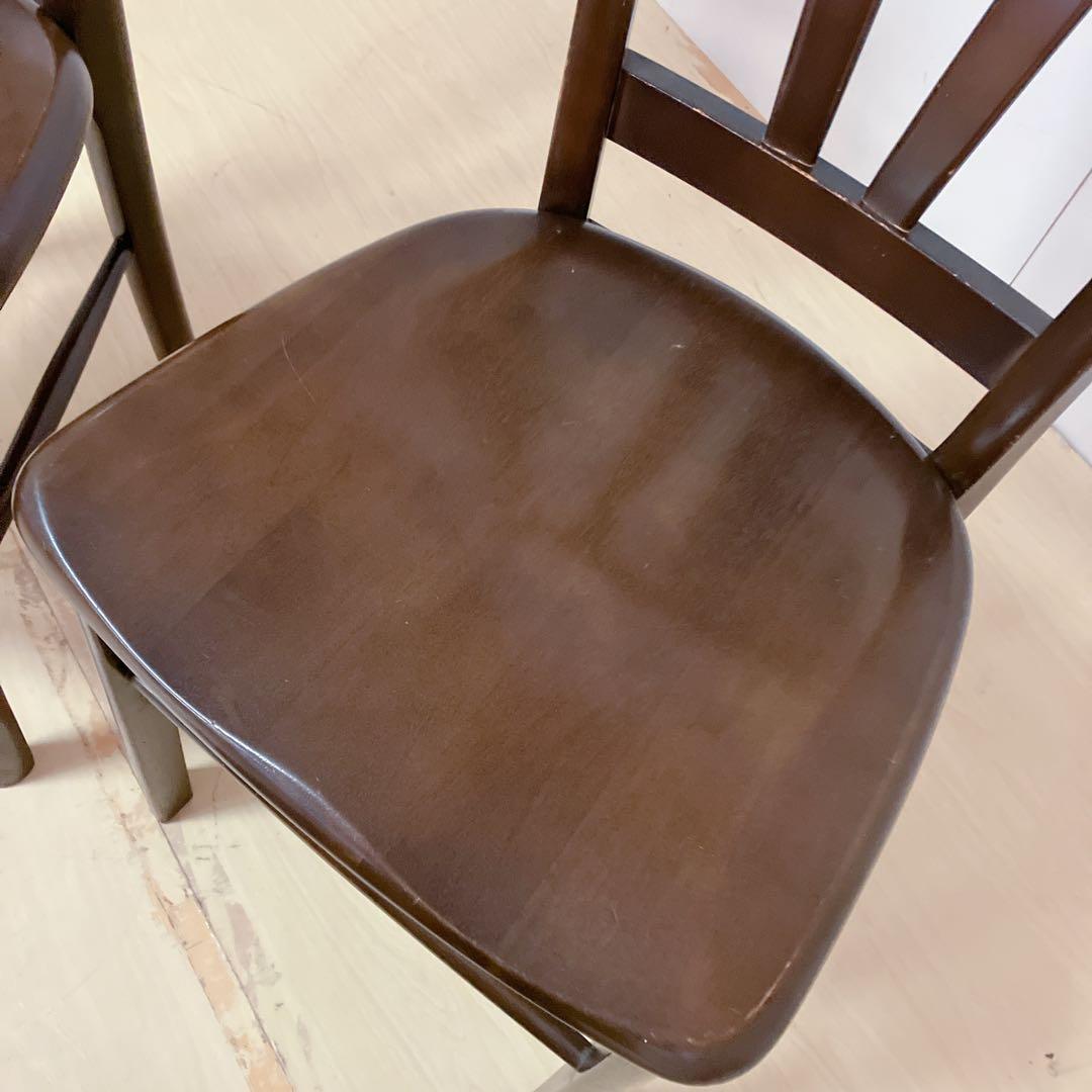 マルニ木工　maruni 木製　ダイニングチェア　2脚セット　アームレスチェア