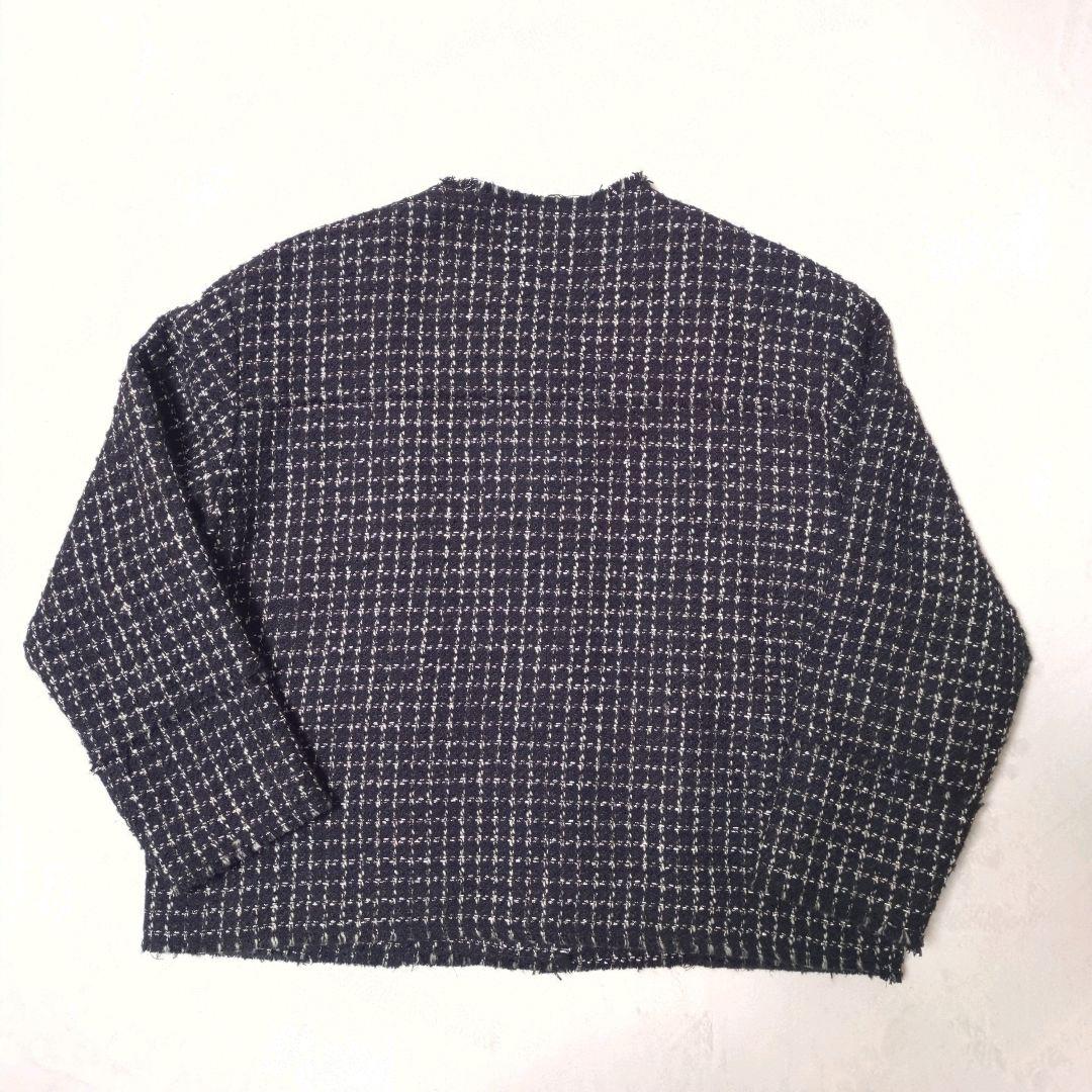 良品 ジャーナルスタンダードレリューム TWEEDクルーネックジャケット