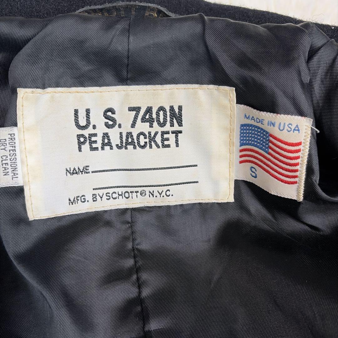 Schott ショット　714US ブラック ピーコート