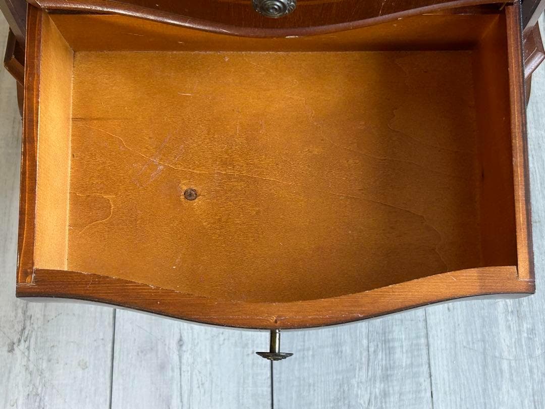 洋風　クラシック　クラシカル　2段チェスト　コンソール　猫脚　アンティーク　IG