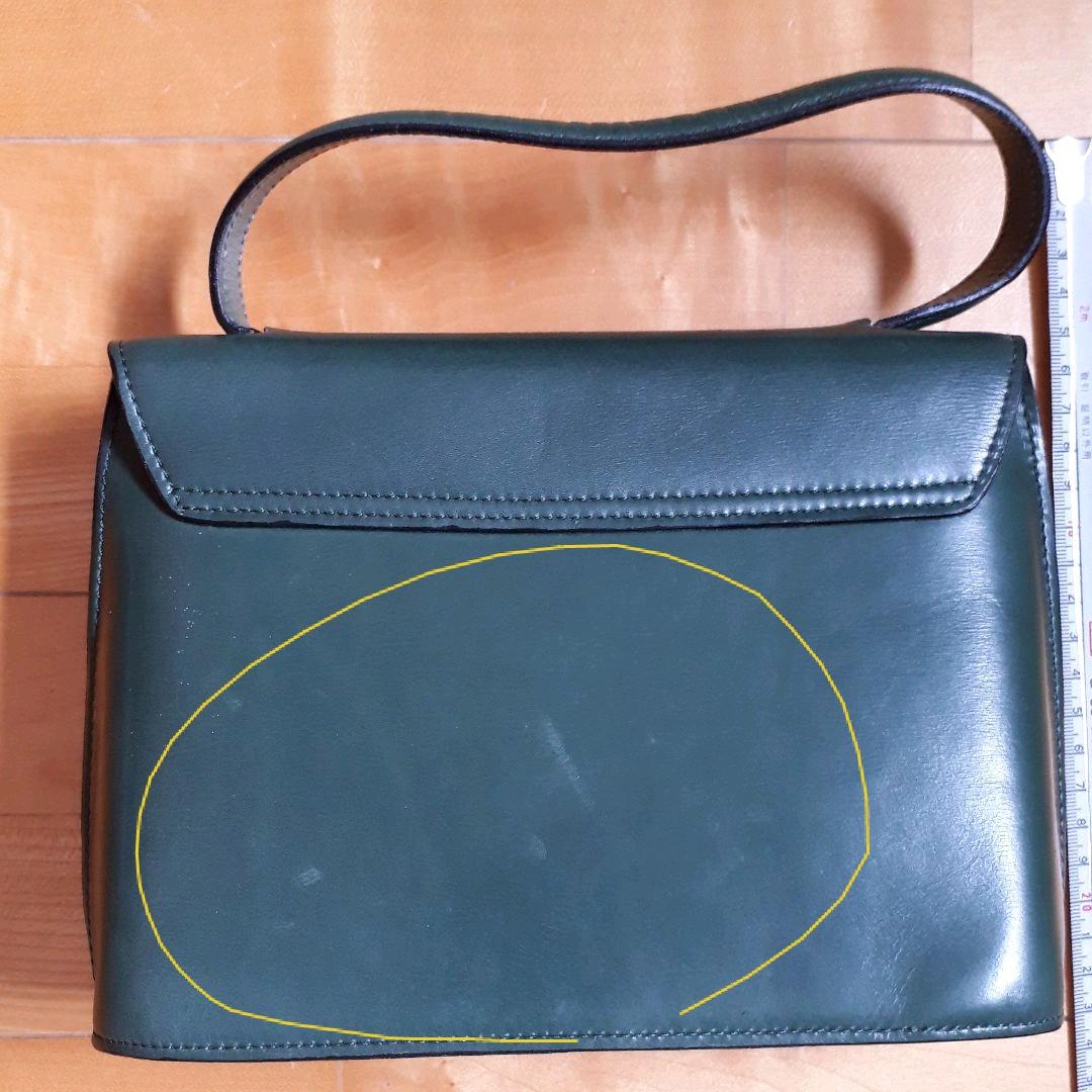 セリーヌ　CELINE　ハンドバッグ　深緑　グリーン