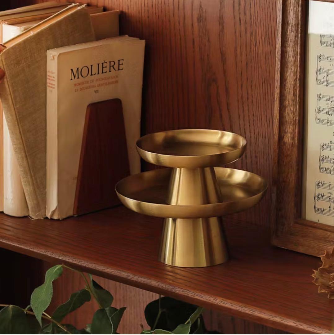 リセノインテリア fog linen work ブラス ケーキスタンド 小物入れ