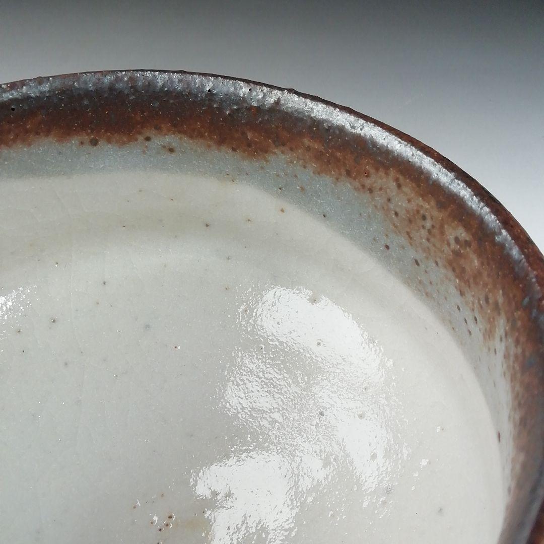 Ｔ５６８　茶碗　『志野茶碗』『安阿祢窯　栗木伎茶夫』　共箱　抹茶碗　茶道具