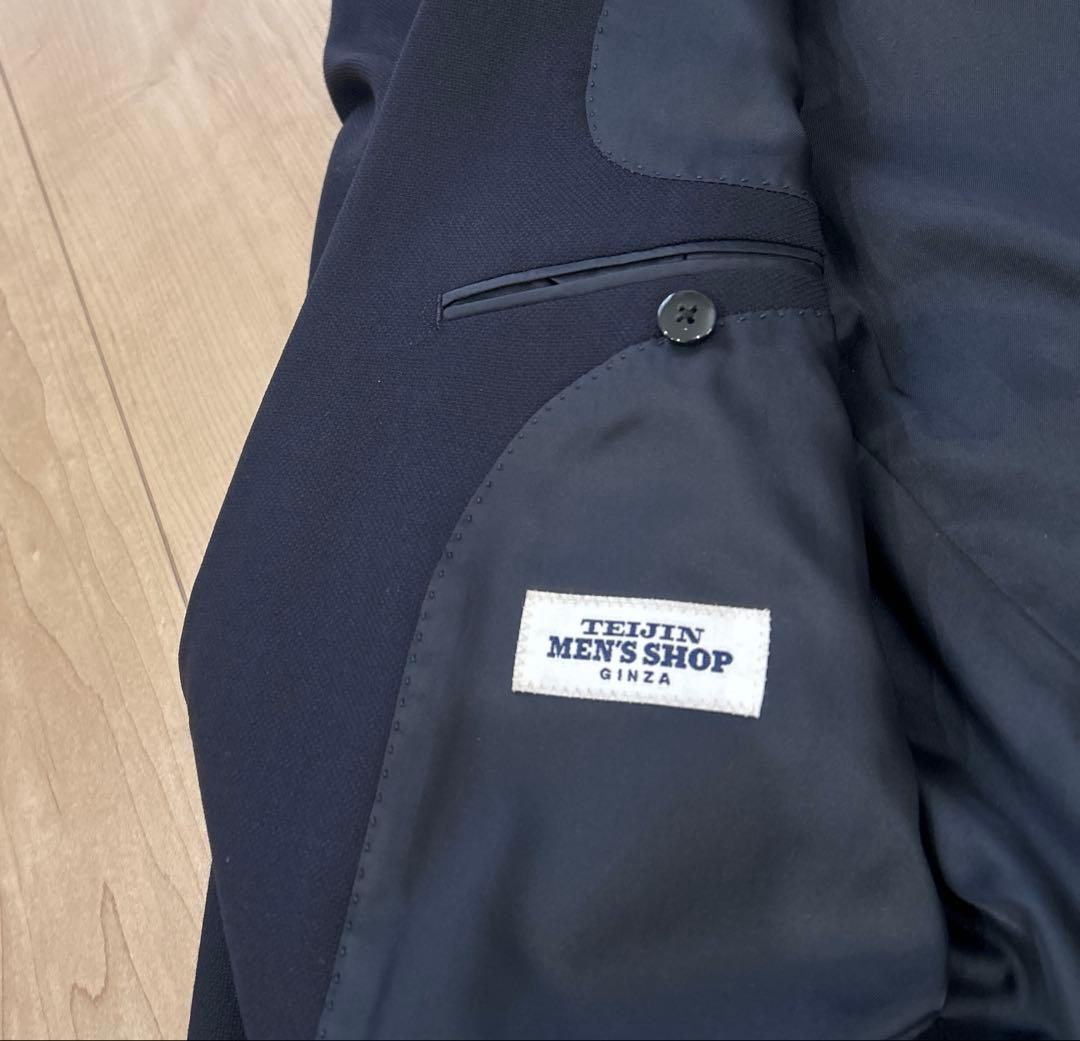【大きいサイズ/XLサイズ】テイジンメンズ スーツ イタリア高級生地 ネイビー