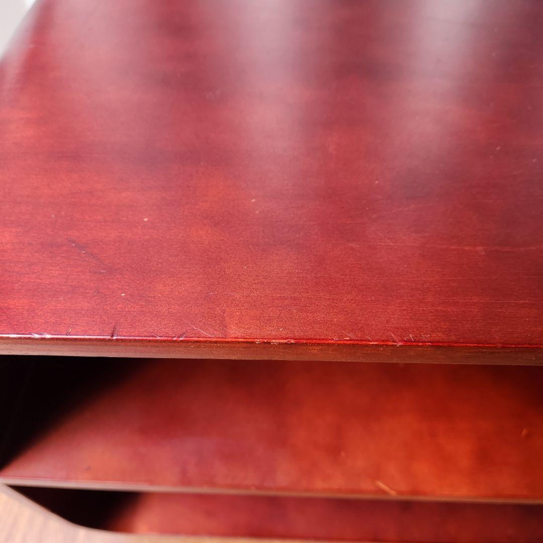 ヴィンテージ　スペースエイジ 木製 オープンシェルフ テレビボード 収納