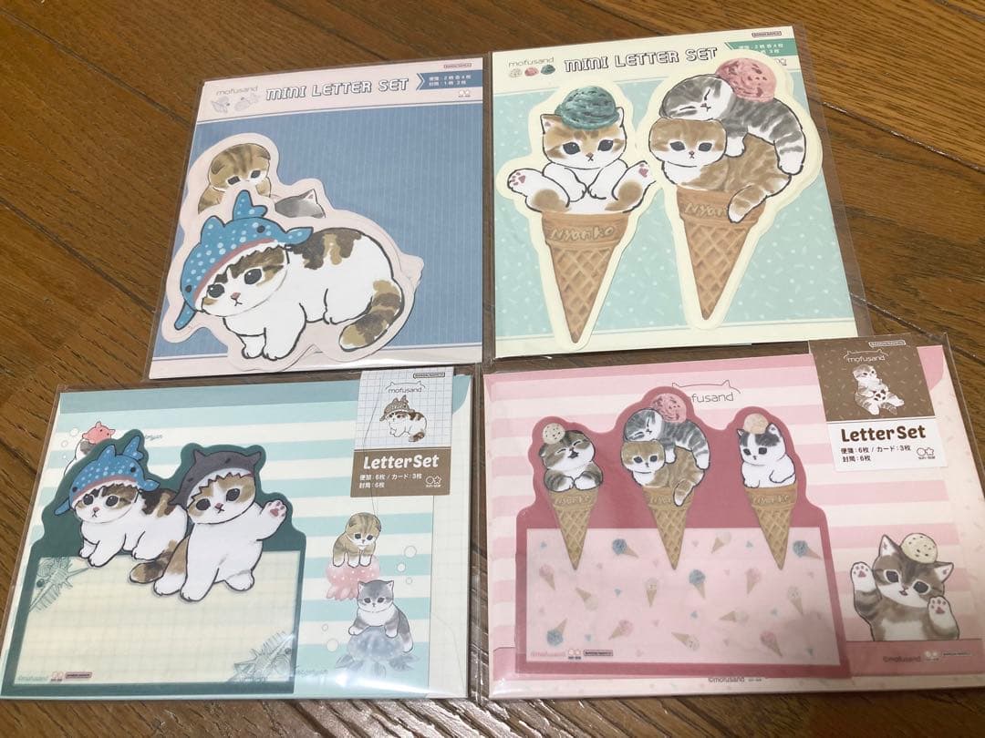 総額14718円！モフサンド文具20点まとめて ペンケース シール サメにゃん
