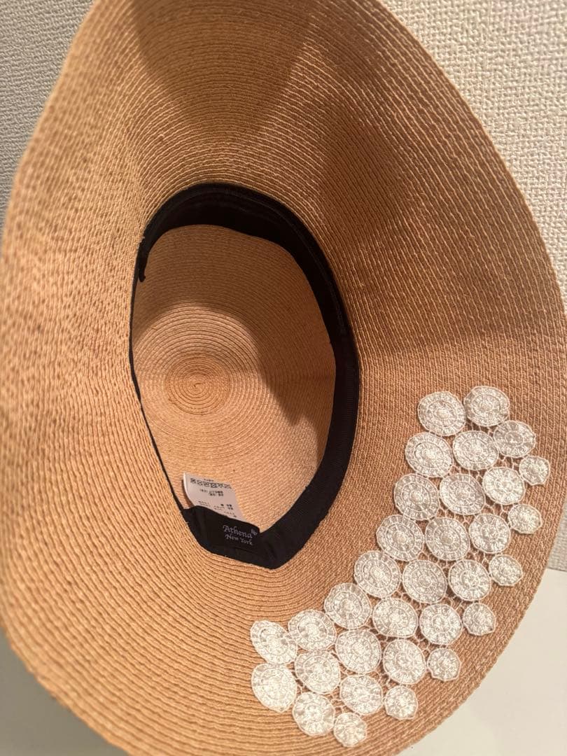 【状態良】麦わら帽子　アシーナニューヨーク　Athena New York