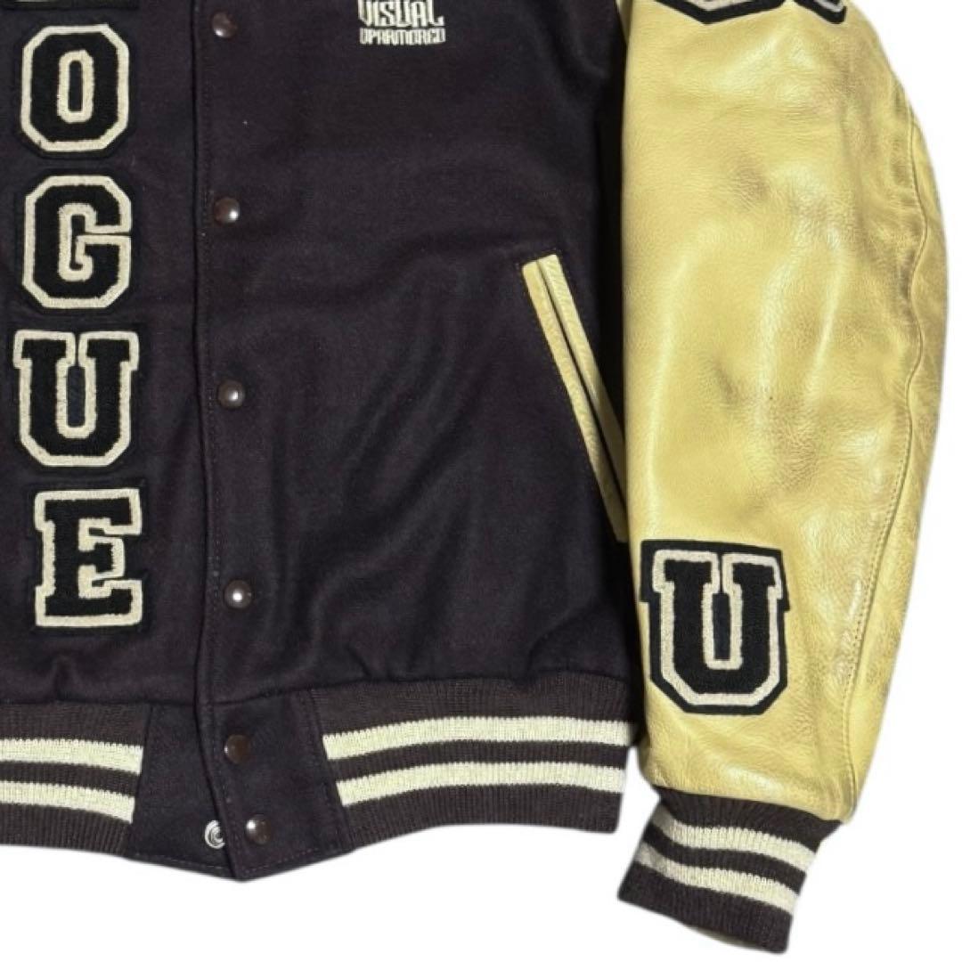 稀少 WTAPS元ネタ GOLDEN BEAR フルデコ 袖革 スタジャン L