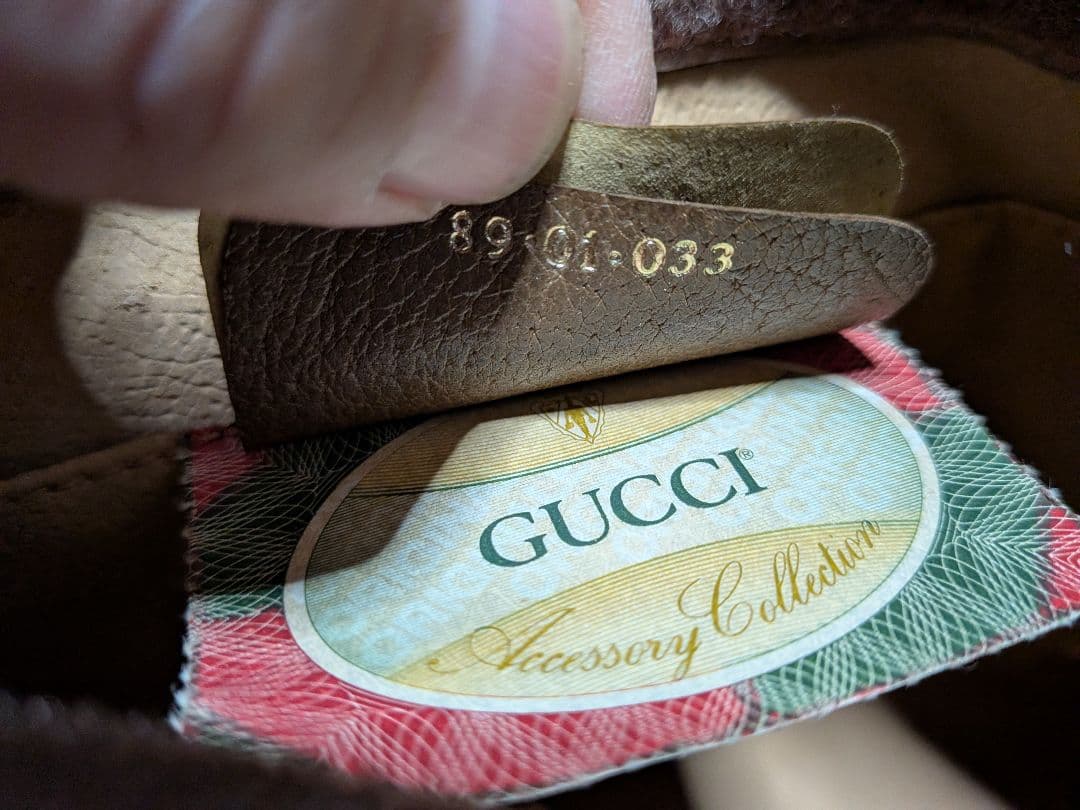 美品 GUCCI オールドグッチ シェリーライン クラッチバッグ セカンドバック