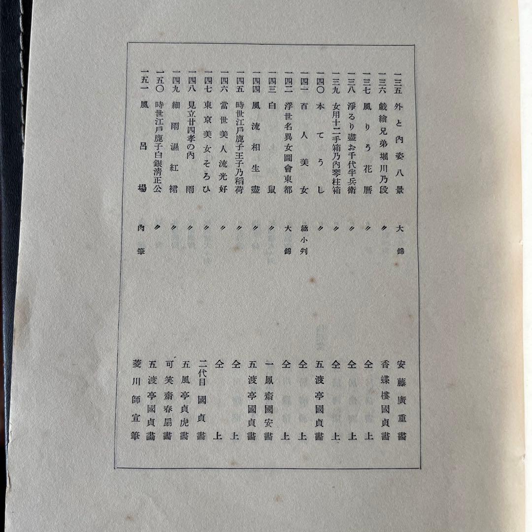 “昭和6年発行”浮世繪競艷書集　牛山 充　大鳳閣書房