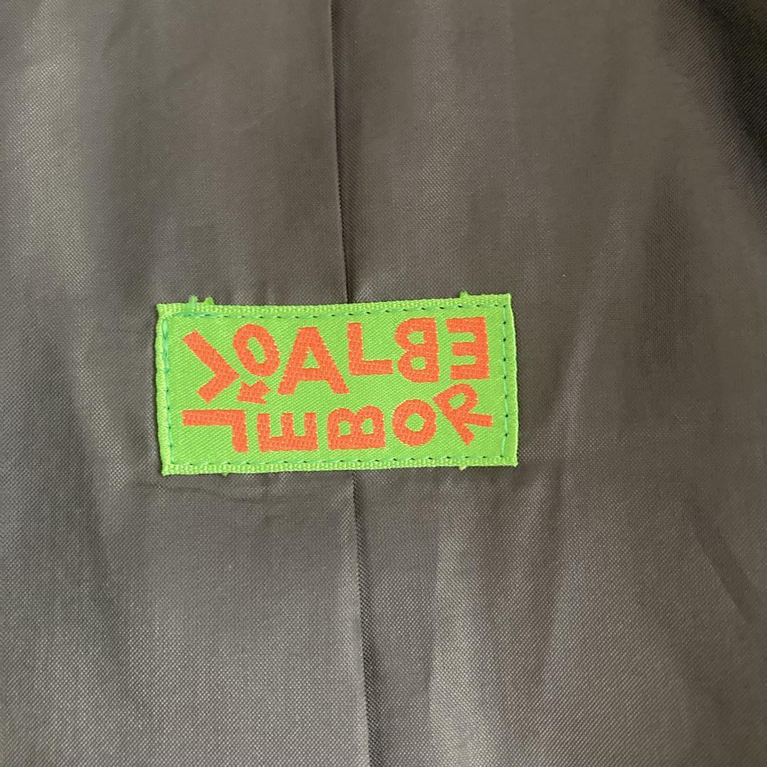 アルベロベロ テーラードジャケット 千鳥格子 刺繍 ハート アシンメトリー 黒