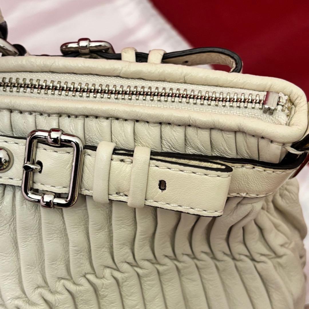 coach☆ギャザーレザー2wayショルダーバッグ 未使用