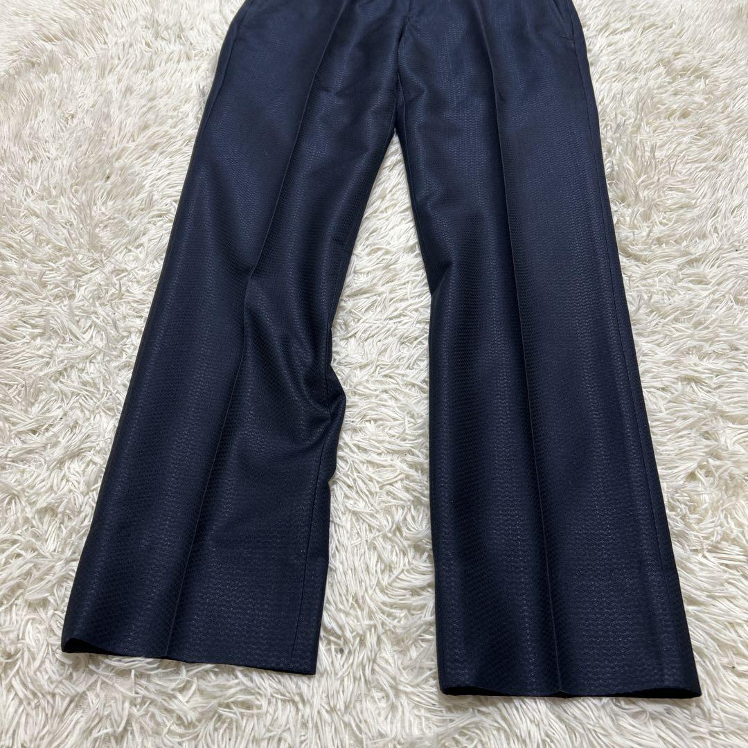 MEN’S TENORAS スリーピース　ビジネススーツ　ヘリンボーン　ネイビー