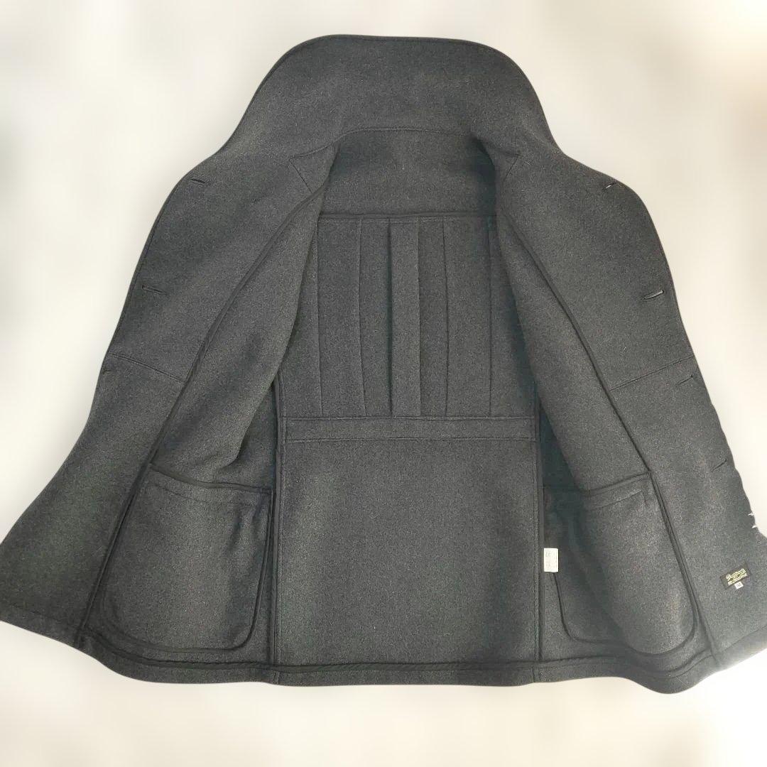 美品✨ ダッパーズ マッキーノコート ショールカラー ウール グレー