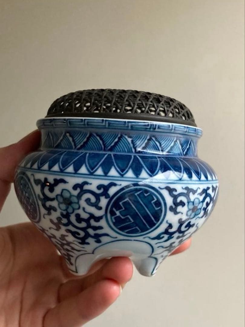 京焼　三浦竹泉　香炉