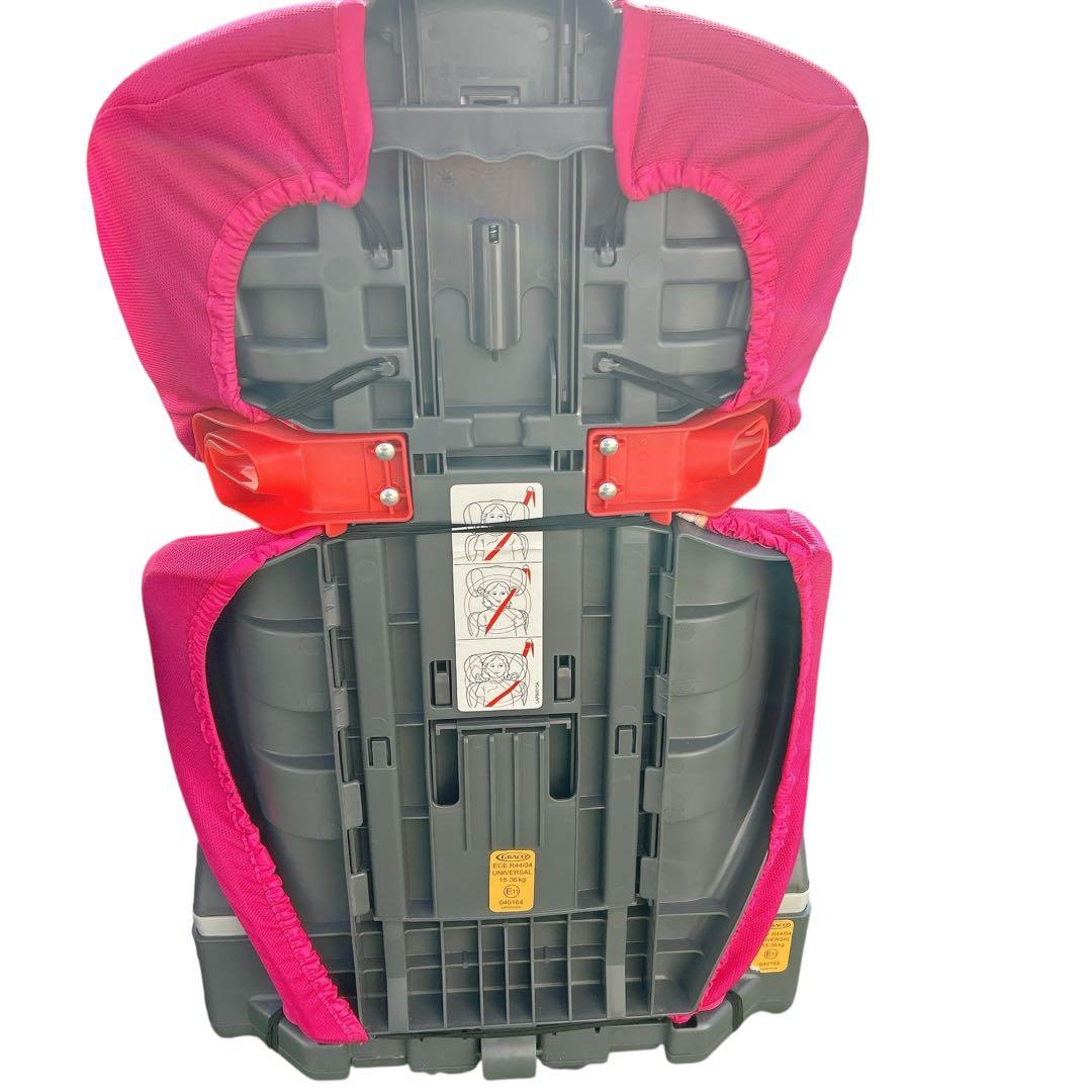 グレコジュニアシート ジュニアマキシカラーズ　ピンク　2台セット