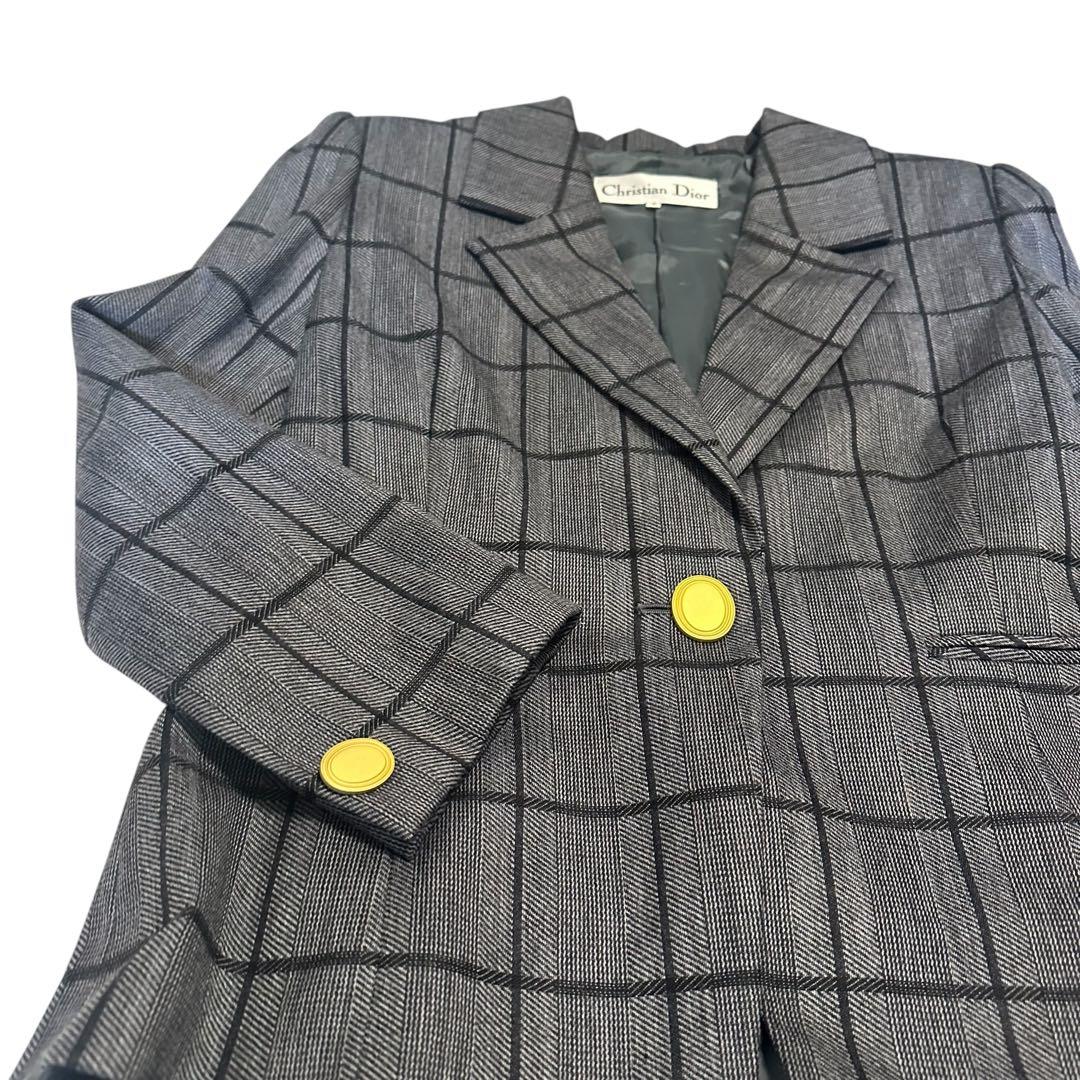 クリスチャンディオール スーツ　ジャケット ブレザー 金ボタン