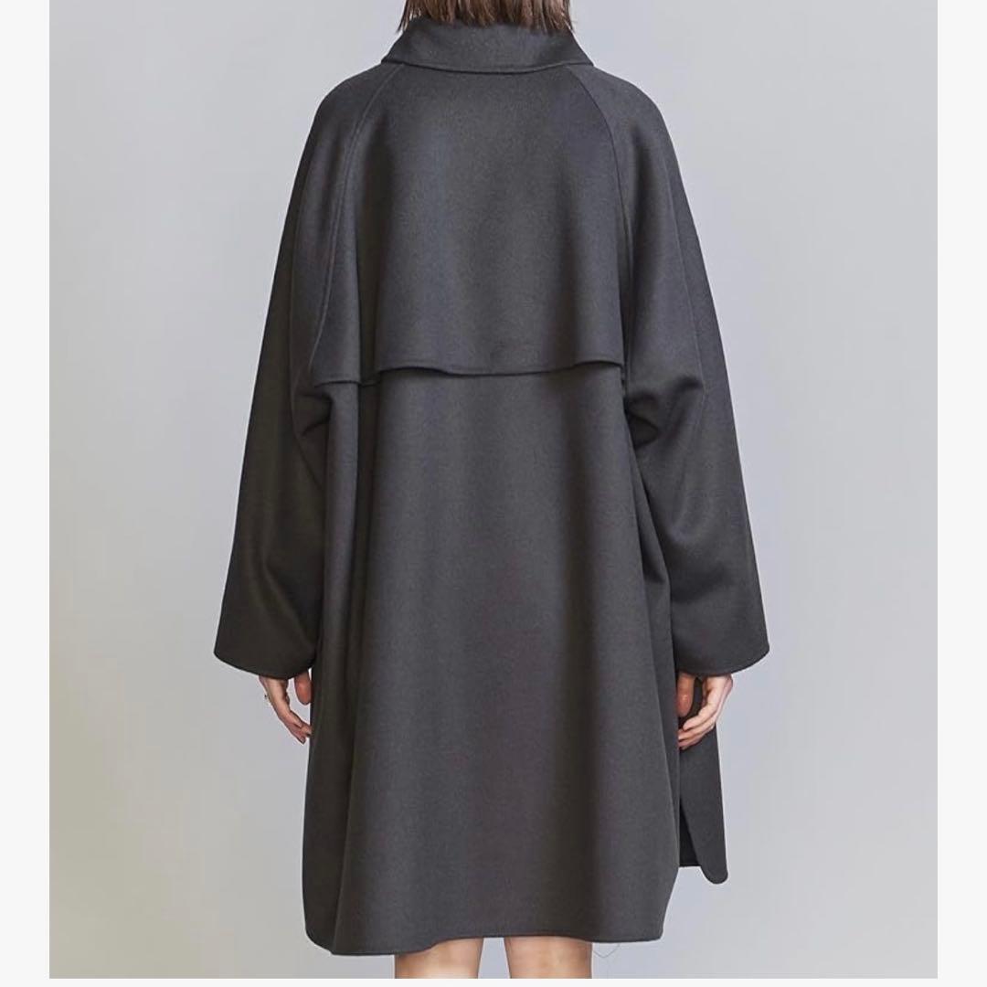 BEAUTY&YOUTH リバー ポンチョコート M ダークグレー