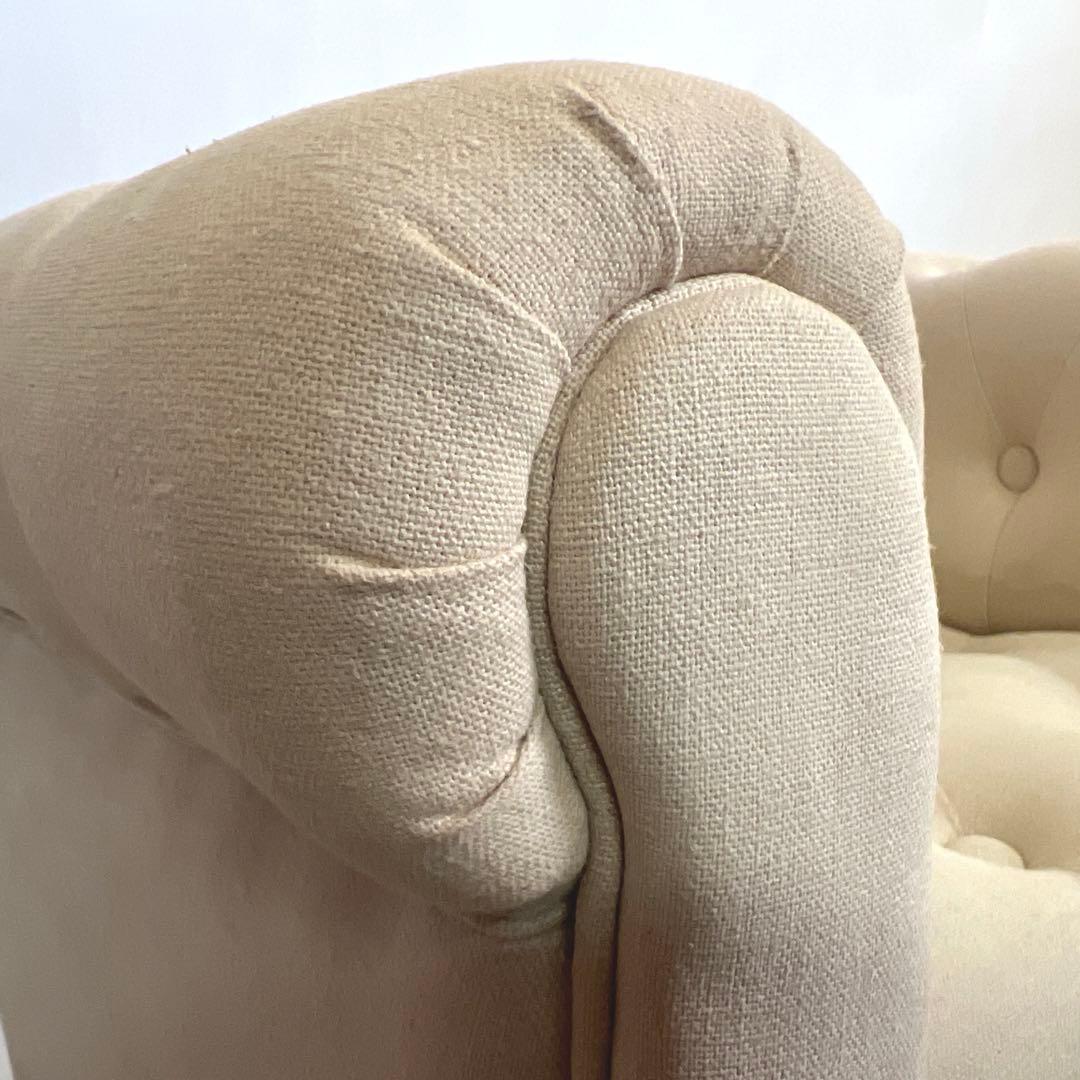 ZARA  KIDS ミニサイズソファ・リネン・アイボリー・ザラホーム