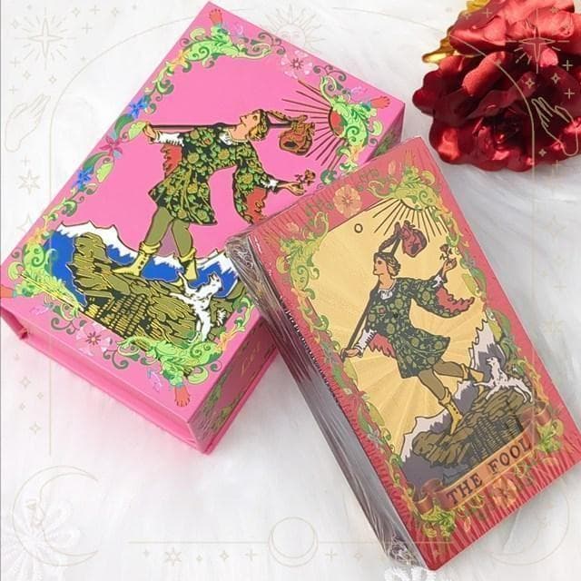 【タロットカード】レアカラー✨薔薇色ローズゴールド仕様 プラスチック製 箱入り