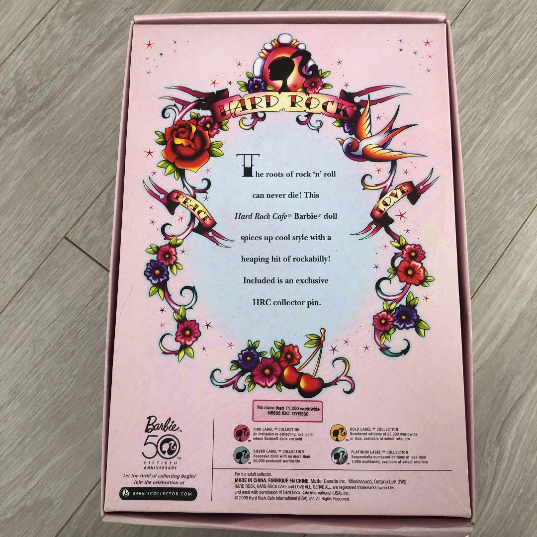 2009年バービーBarbie ハードロックカフェ　コラボ　タトゥー　レア