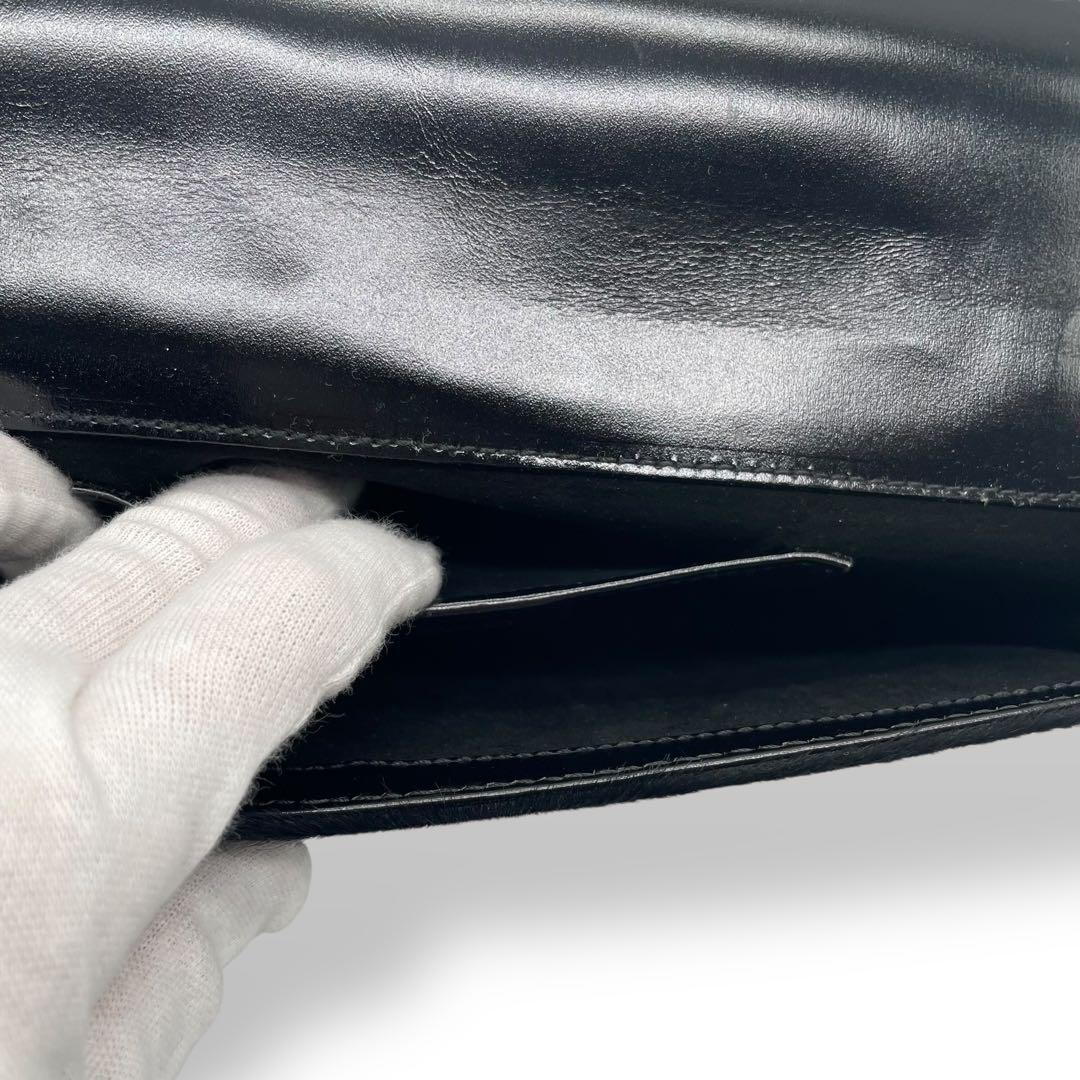 GUCCI グッチ ヴィンテージ クラッチバッグ ハラコ 黒