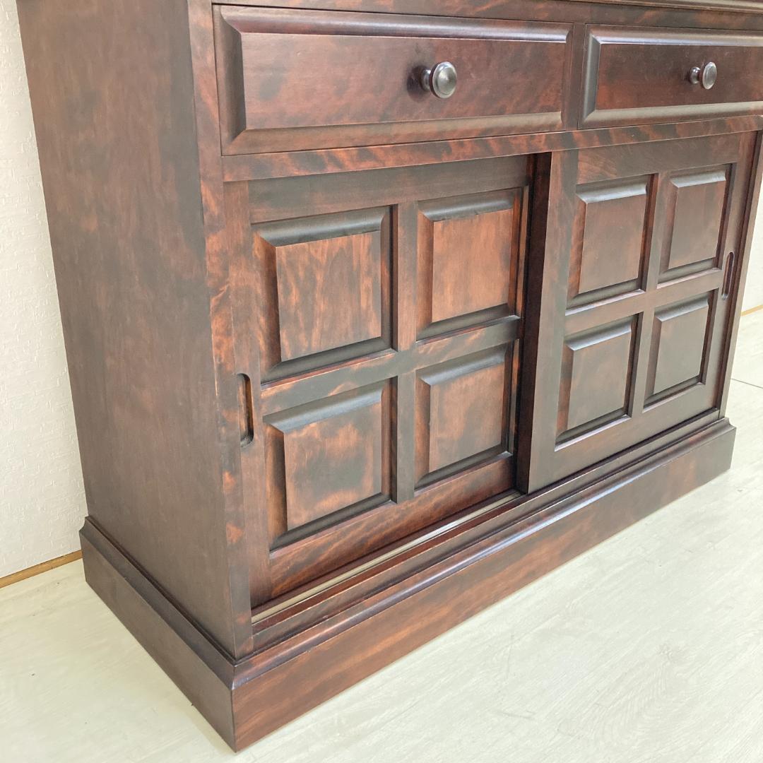 和光　北海道　家具　食器棚　カップボード　キャビネット　書棚　民芸　古民家