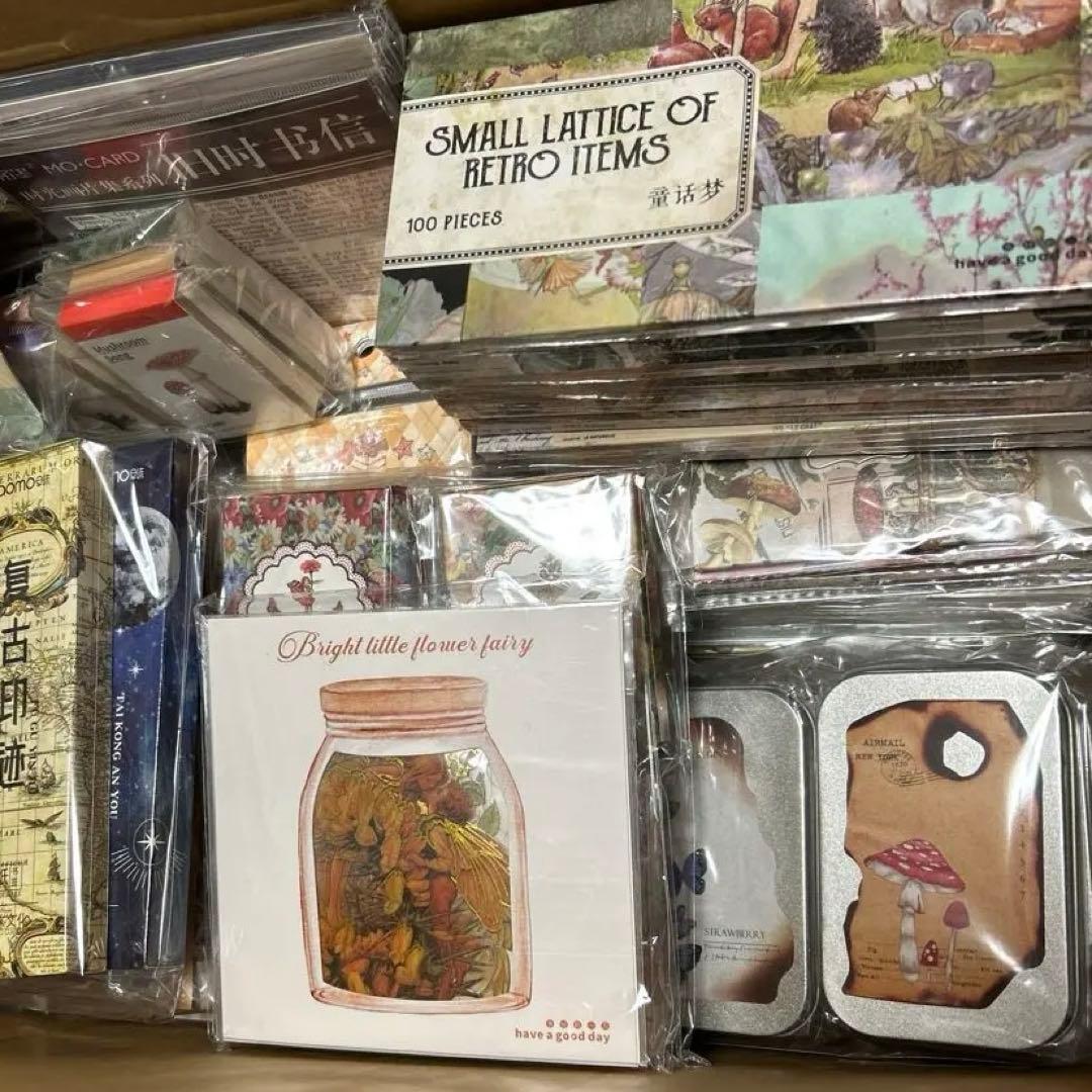 海外コラージュ素材紙 大量まとめ2★新品未使用