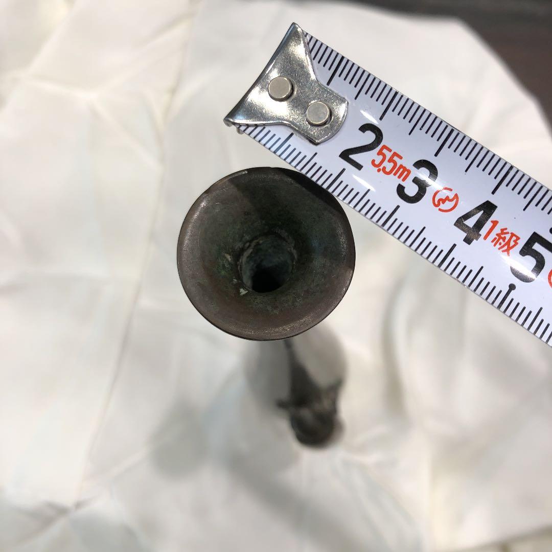 銅製アンティーク昆虫黄金虫一輪挿し