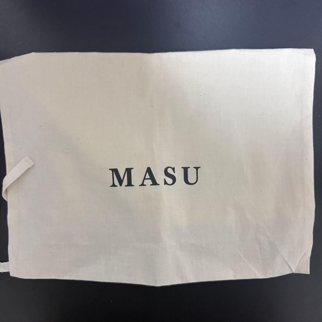 バッグ MASU 25AW LEATHER CAKE BAG BLACK