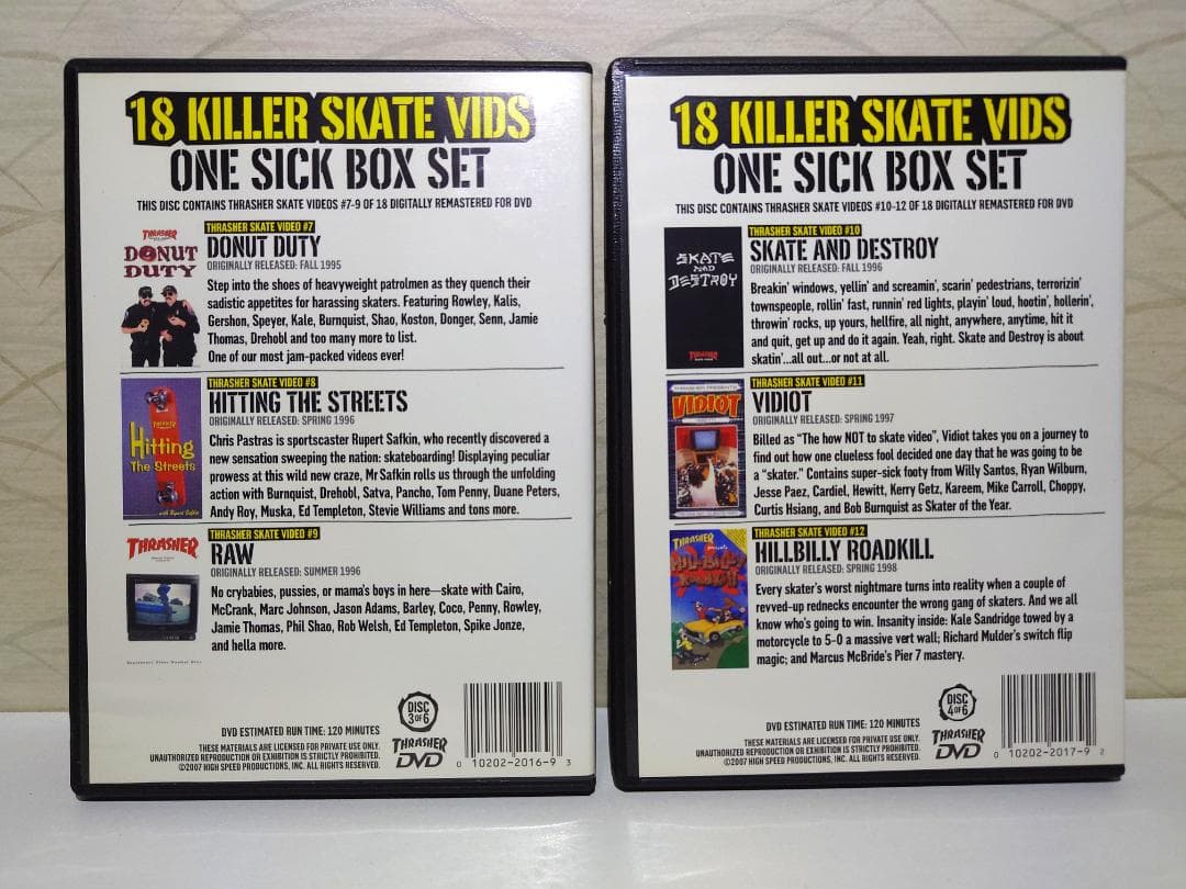 スポーツ・フィットネス DVD-BOX Thrasher Skate Video Collection