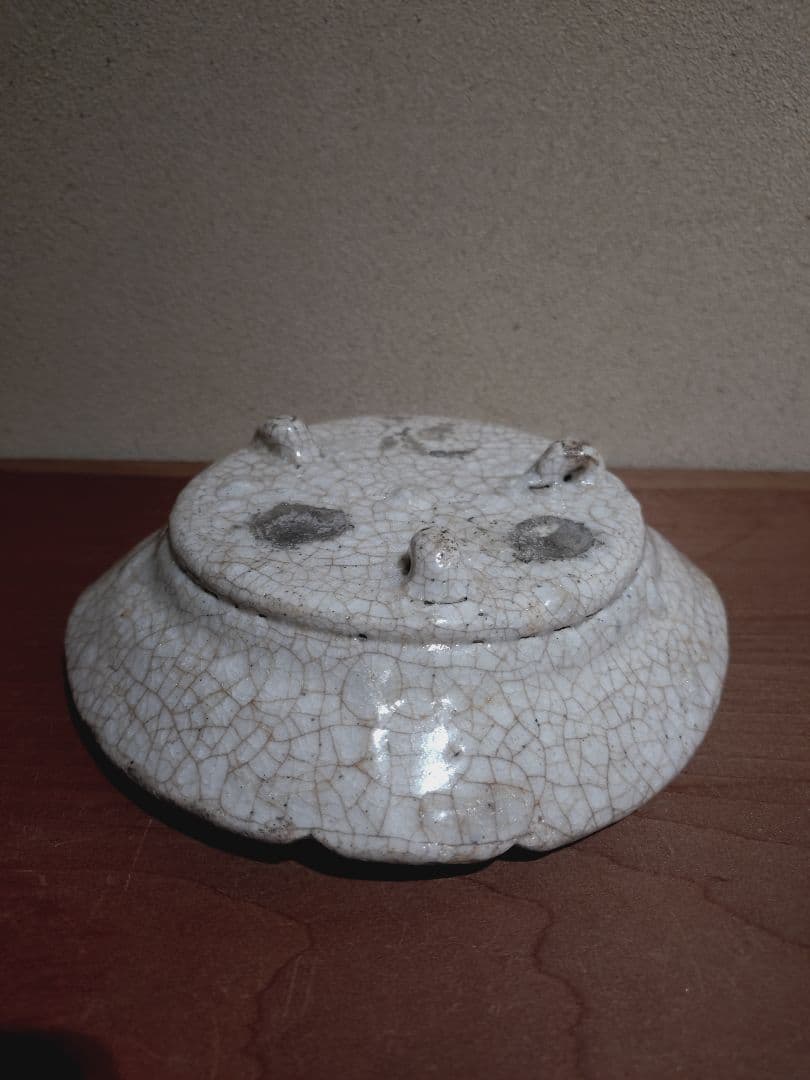 絵志野 蛇籠 草花紋 向付