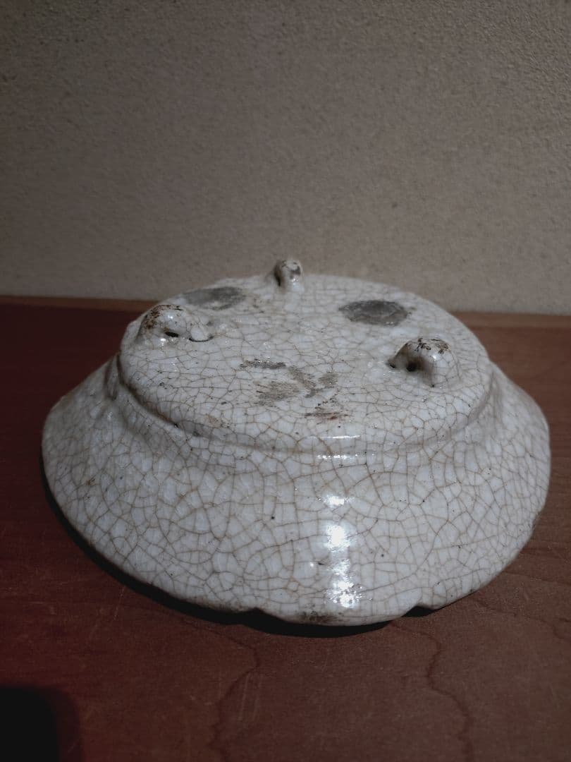 絵志野 蛇籠 草花紋 向付