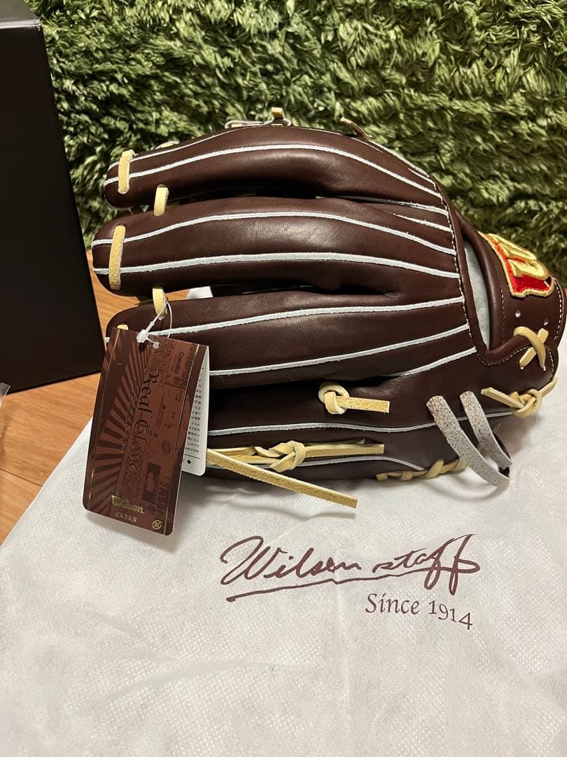 ウィルソンスタッフ 硬式グラブ D5型 Dブラウン×キャメル紐