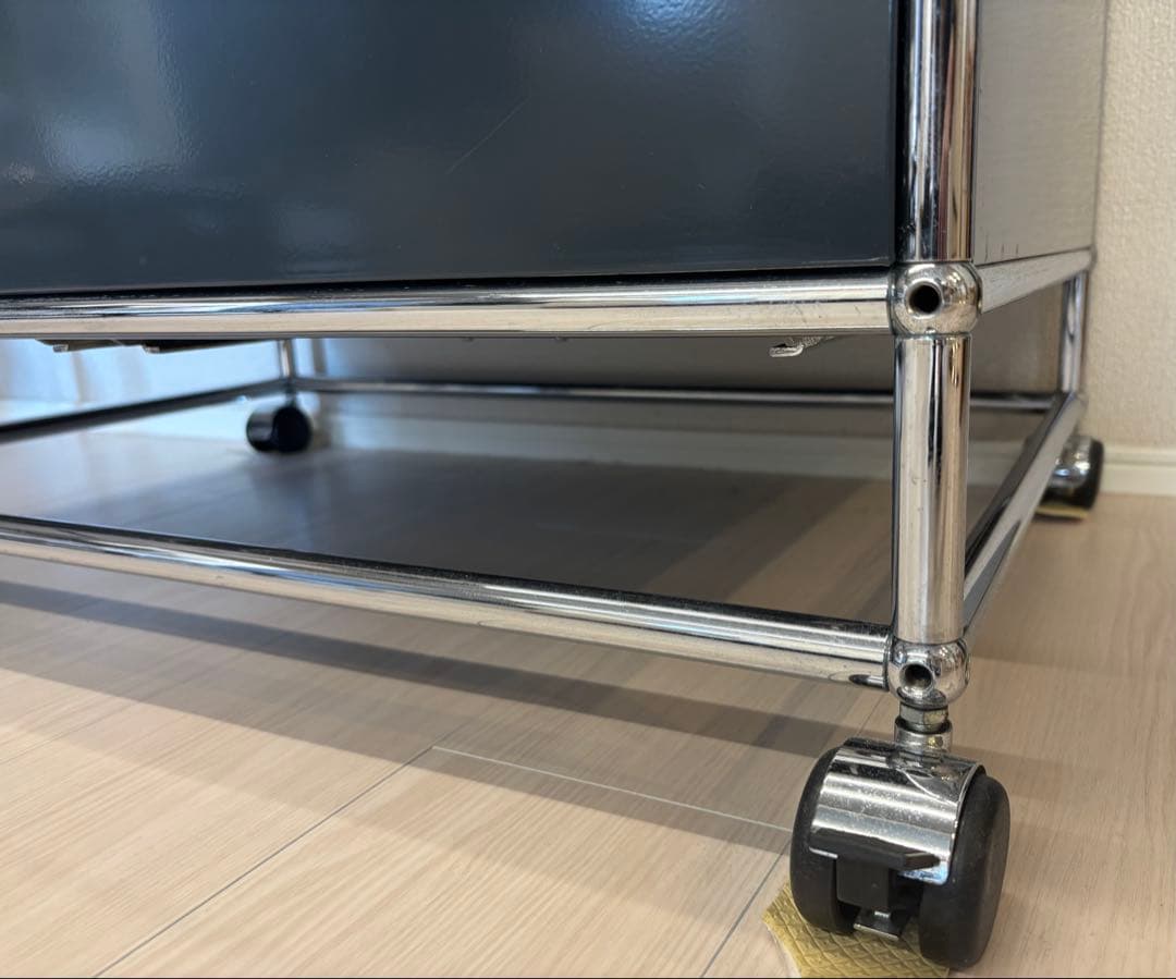 【奥行500】USMハラー 1列3段 補強仕様 キャスター付　ヴィンテージ