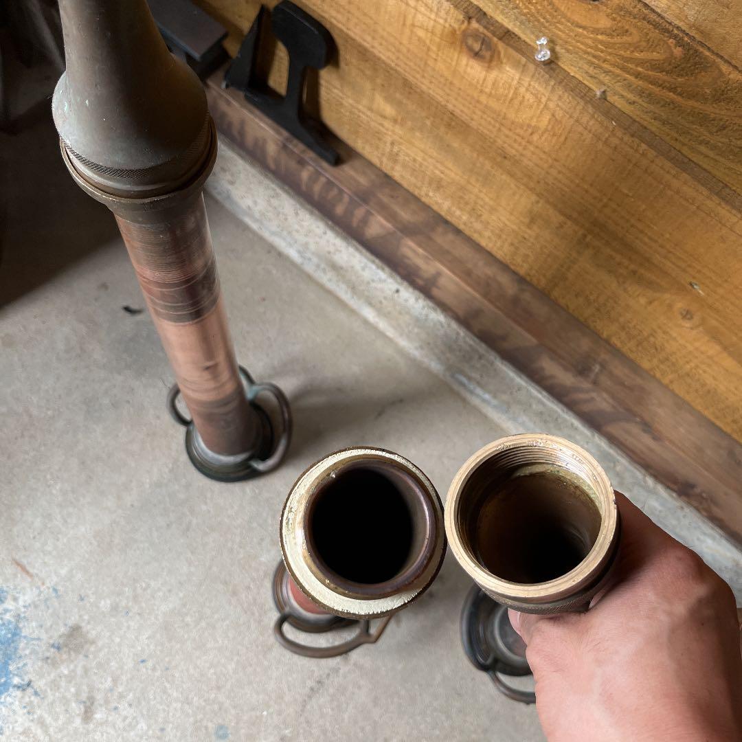 アンティーク消火ホース先　　　一本の価格です。