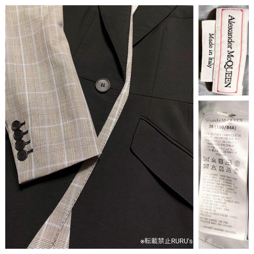 定価50万円新品アレキサンダーマックイーン ミックスレイヤード ジャケット