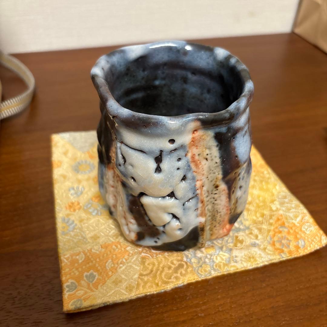 林正太郎 利休青鼡志野 湯呑